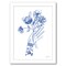 Floral Hand Iii by Farida Zaman Black Framed Print 11x14 - Americanflat